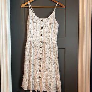 JAYNA black and white polka dot summer dress